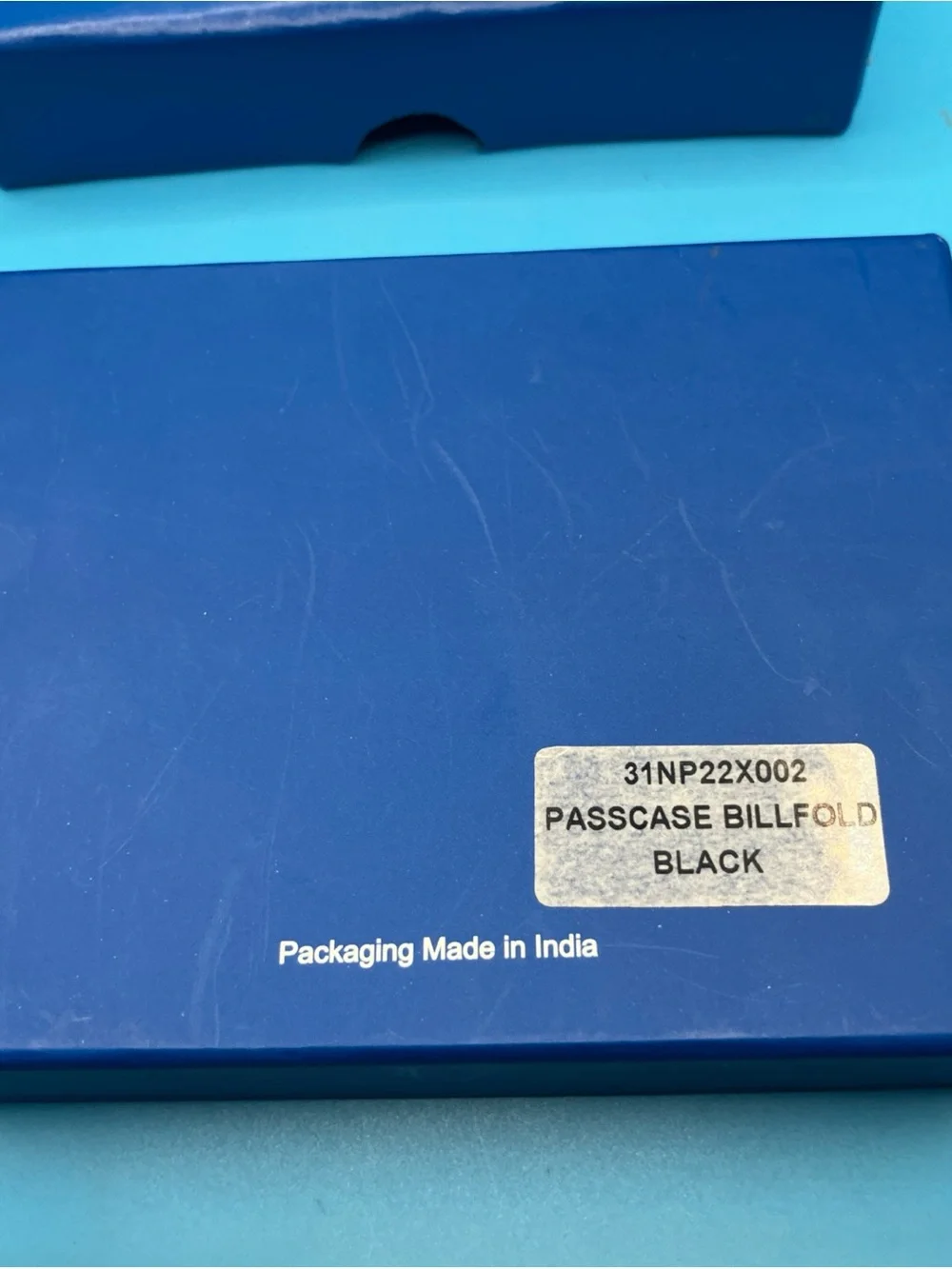 Nautica Black Pebbled Leather Passcase Wallet with Logo Plaque